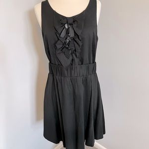 J. Crew- Sweet cinch waist black dress